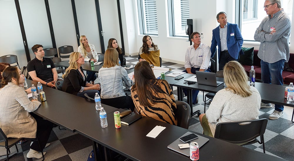 WellRight employees in conference room