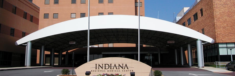 Entrance to Indiana Regional Medical Center